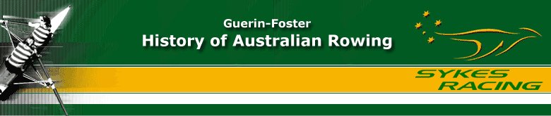 History of Australian Rowing sponsored by Sykes Rowing