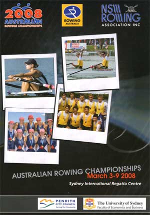 2008 National Rowing Championships Programme Cover