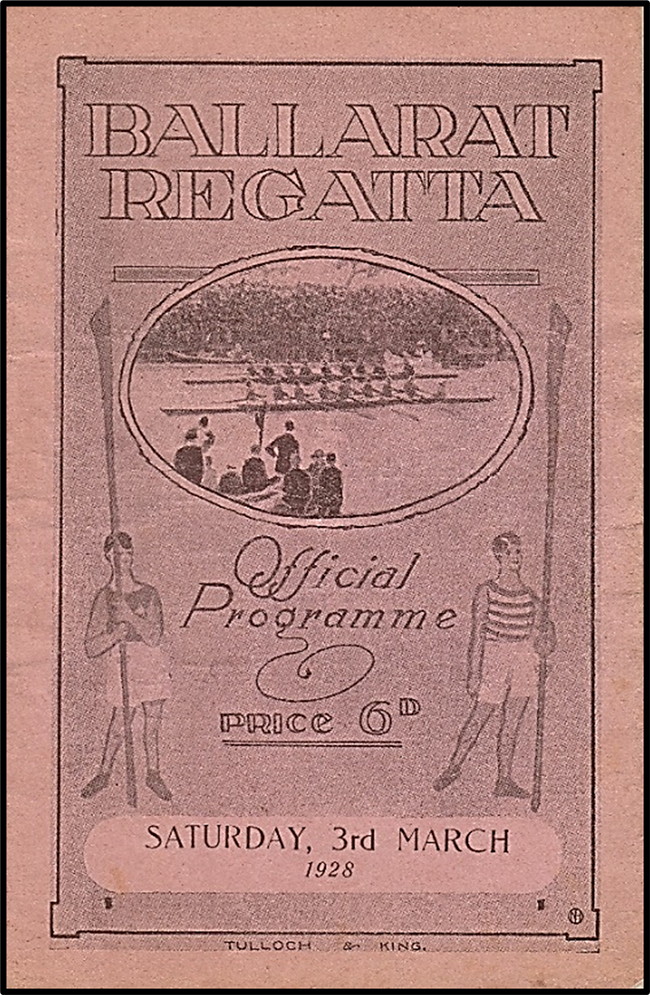 cover of regatta program