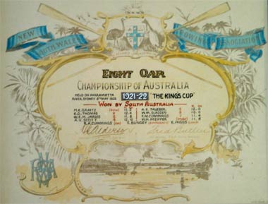 1922 Championship Certificate