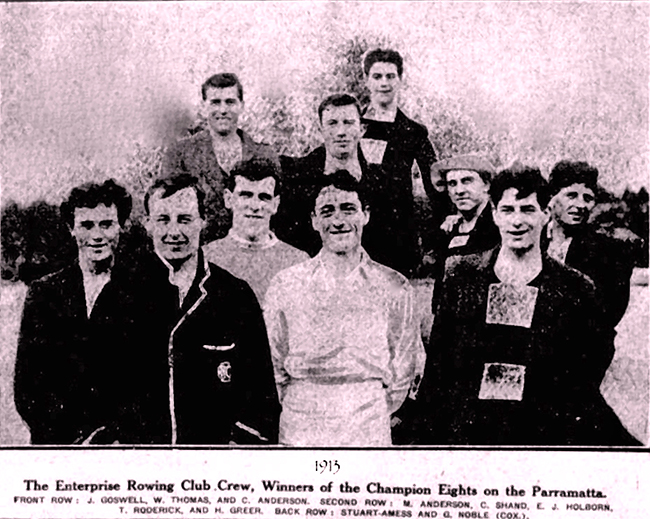1913 Enterprise Rowing Club Champion Eights