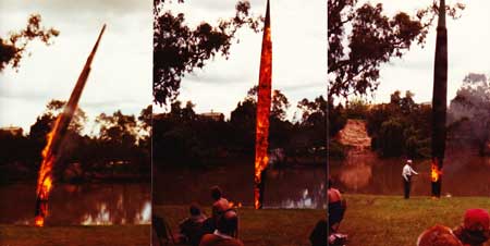 The burning of the D C Brown