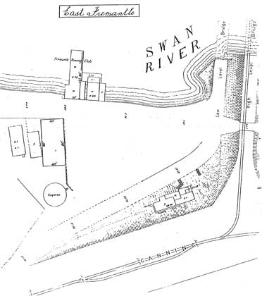 1911 Location Plan with 1922 Boatshed Superimposed