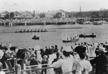 1907 Henley on the Yarra Grand Challenge Cup win to Mercantile