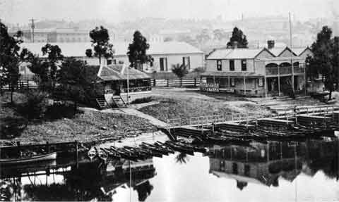 Looking north east from the old Princes Bridge