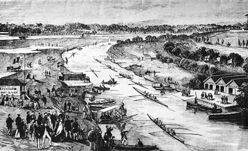 1867 The Yarra Easter Monday