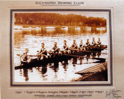 1933 Winners Grand Challenge Cup Henley Regatta