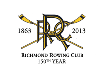 Richmond Rowing Club 150th annivesary emblem