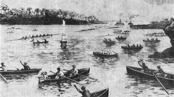 Finish of the 1893 Intercolonial Race