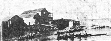 Mercantile's boatshed