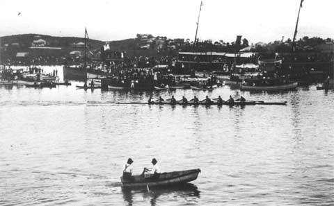 finish of the men's eight