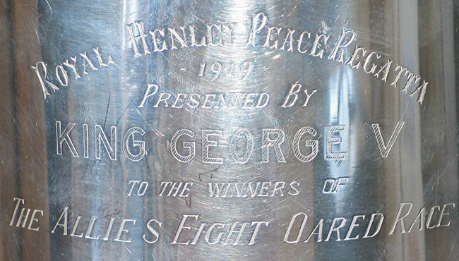 King's Cup inscription