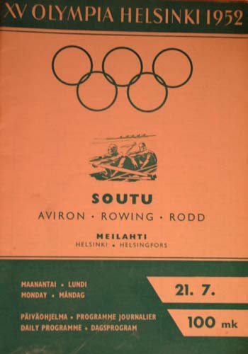 1952 Olympic Rowing Program