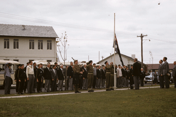 1956 Flag Raising Australia