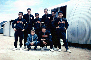1956 Japanese and German rowing teams