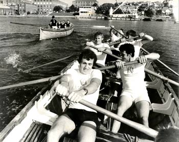 1976 08 Olympic crew take to whalers