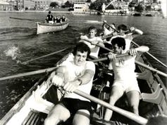 1976 08 Olympic crew take to whalers