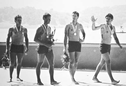 Men's Quad Scull Medal Presentation