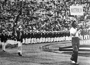 Flag bearer Mervyn Wood