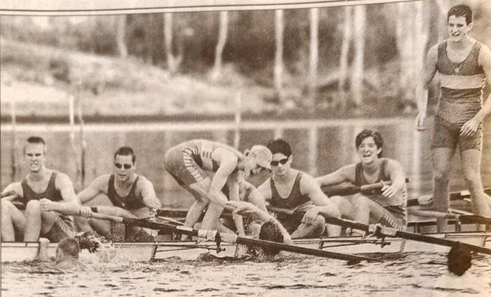 churchie crew celebrating their win