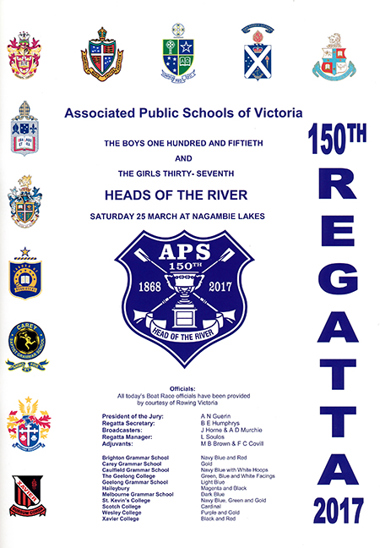 2107 regatta program cover