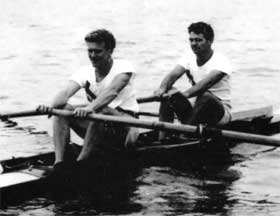 Australian Pair of Bow Howard Croker and stroke Gordon McWhirter