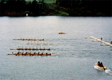 Start of Men's Eight race