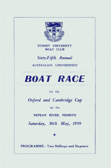 1959 Programme Cover
