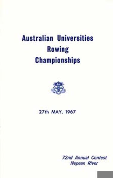 1967 Programme Cover