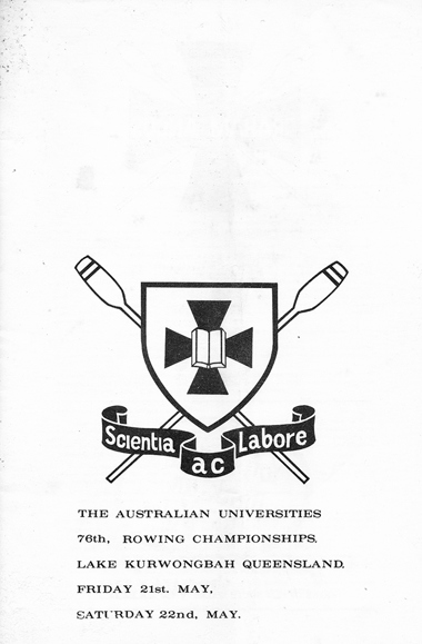 1971 Men's Regatta Program Cover