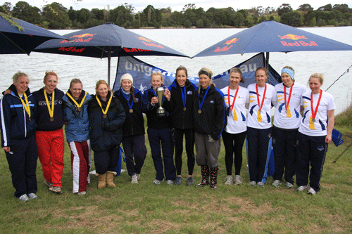 Women's Lightweight Quad Scull medallists