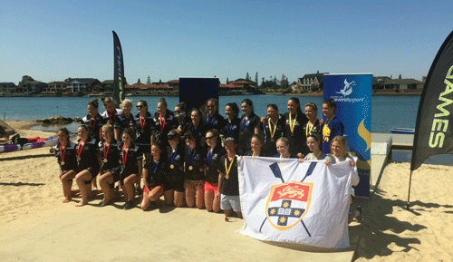 2015 women's eight medallists