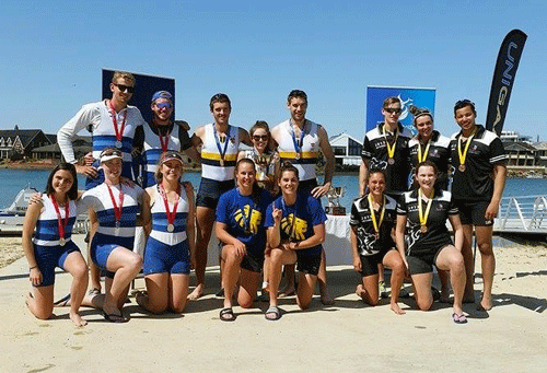 mixed coxed four medallists