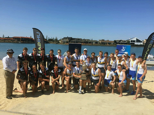 Men's Eight medal winners