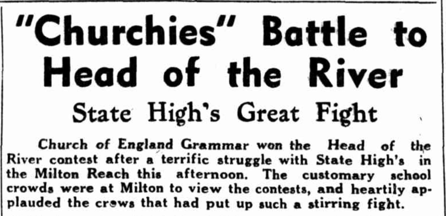 1940 GPS Head of the River, Australian Rowing History