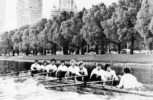 1977 Men's Lightweight Eight Training