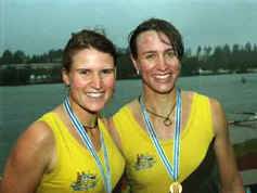 1995 Australian Women's Pair after win