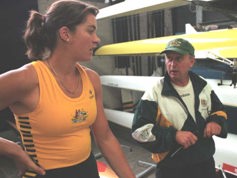 1998 Women's Single Scull and Coach