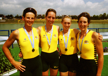 Australian Silver medallist Women's Lightweight Quad Scull