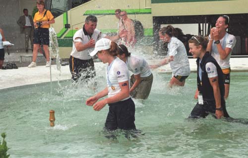 2002 Women's Lightweight Quad Scull Cooling Off