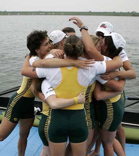 2005-Women's Eight after winning gold