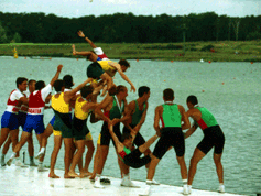 1995 Men's Junior Coxed Four celebrations