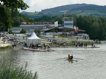 boatshed at Linz